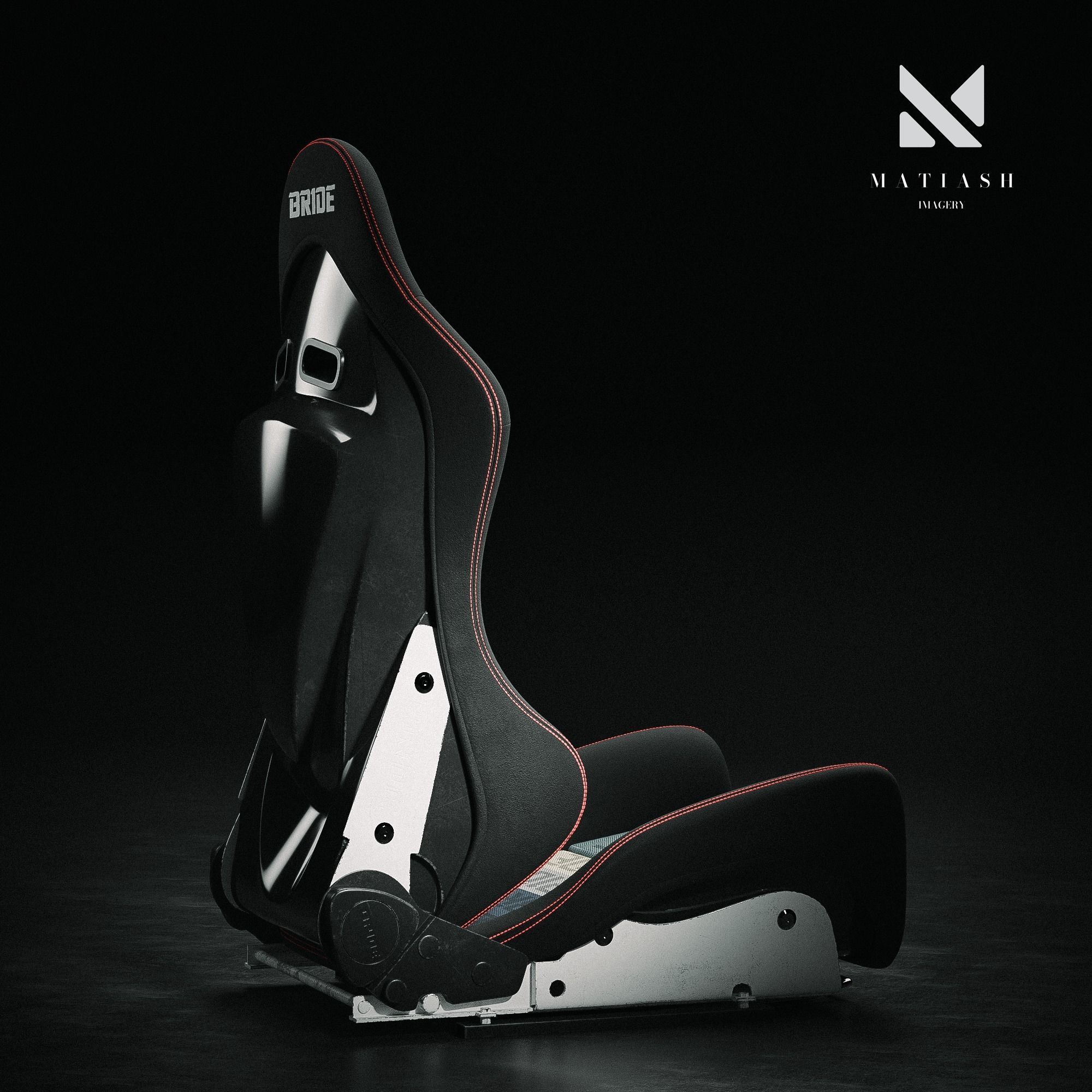 BRIDE Racing seat 3D model_3
