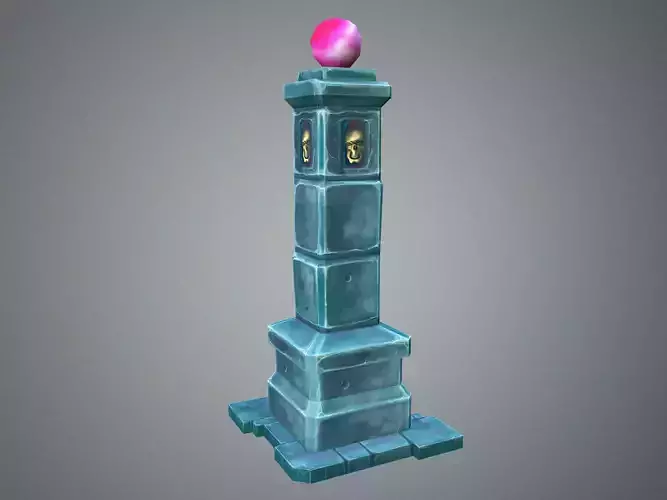 Low Poly Dungeon Pillar