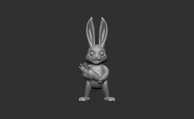 Cartoon Rabbit 3d printable model