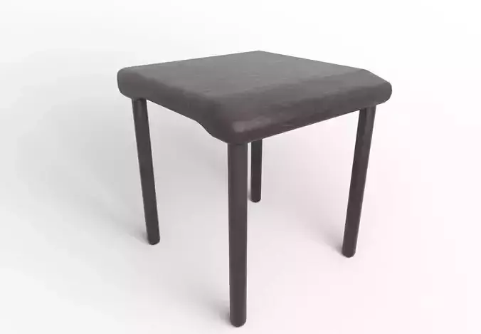 Low Poly Modern Simple Chair For Beautiful Renders