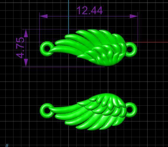 Eagle wings 3D print model_7