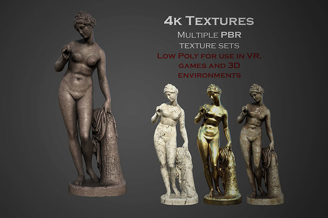 statue of Venus  2 Low-poly 3D model