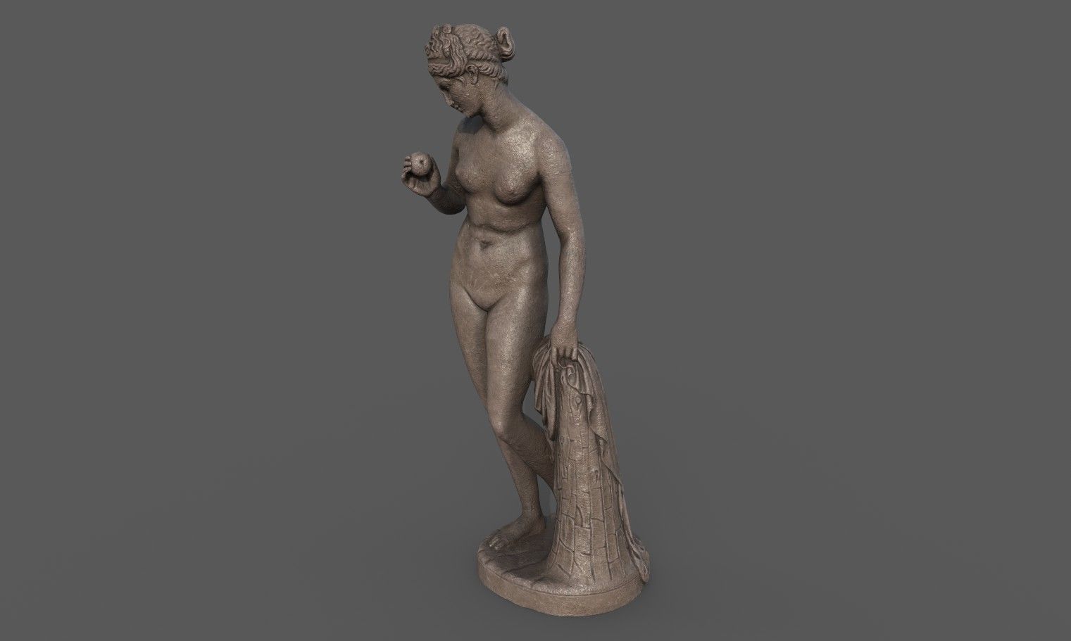 statue of Venus  2 Low-poly 3D model_9