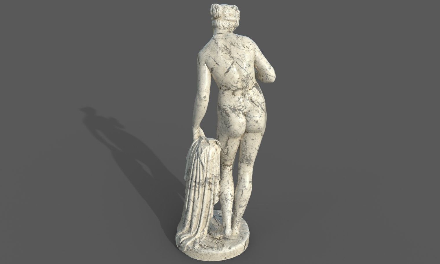 statue of Venus  2 Low-poly 3D model_22