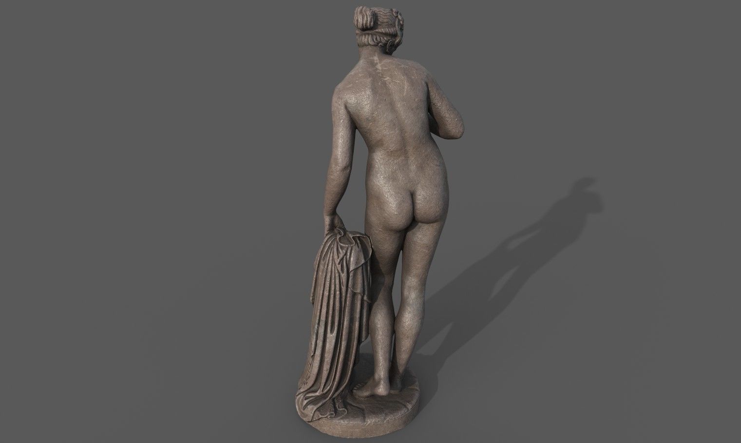 statue of Venus  2 Low-poly 3D model_8