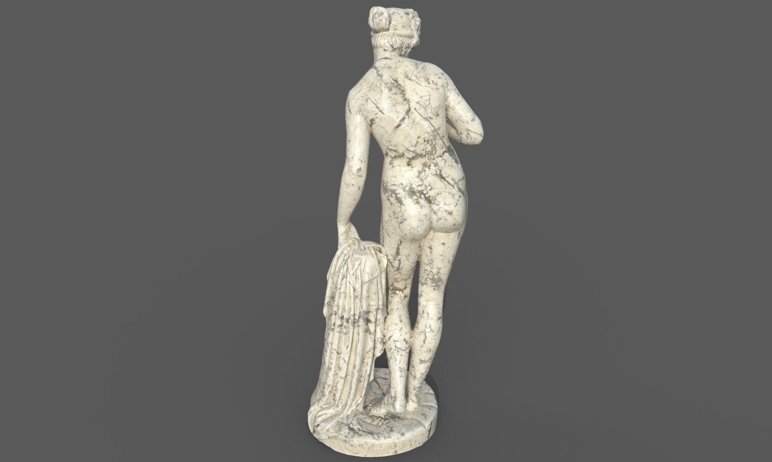 statue of Venus  2 Low-poly 3D model_30