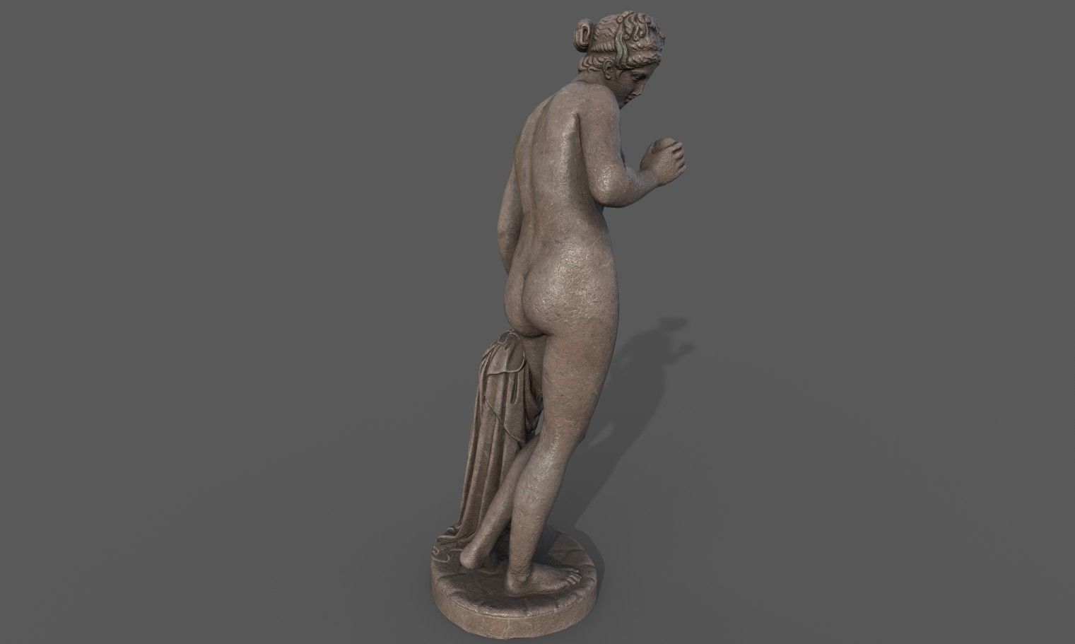 statue of Venus  2 Low-poly 3D model_6