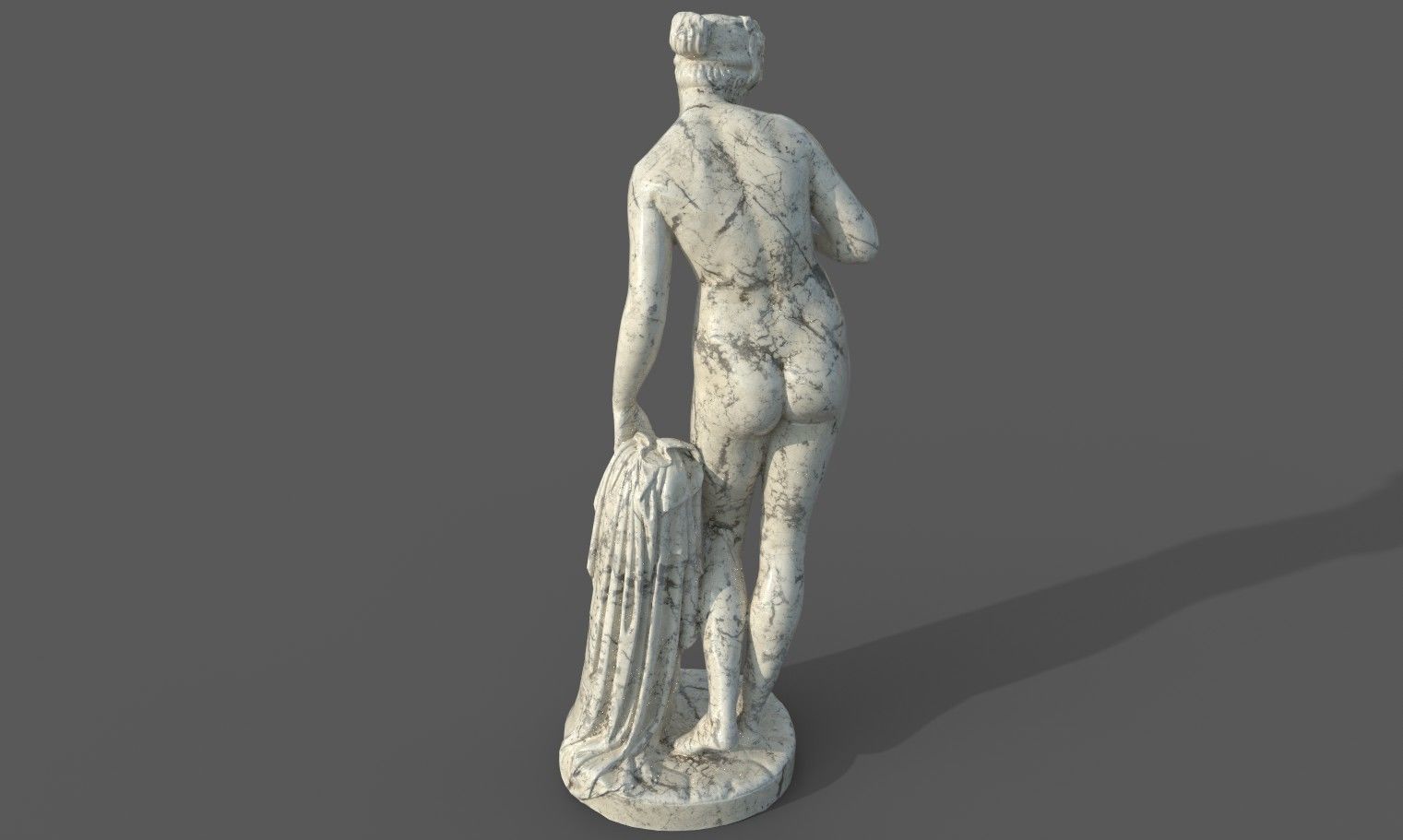 statue of Venus  2 Low-poly 3D model_29