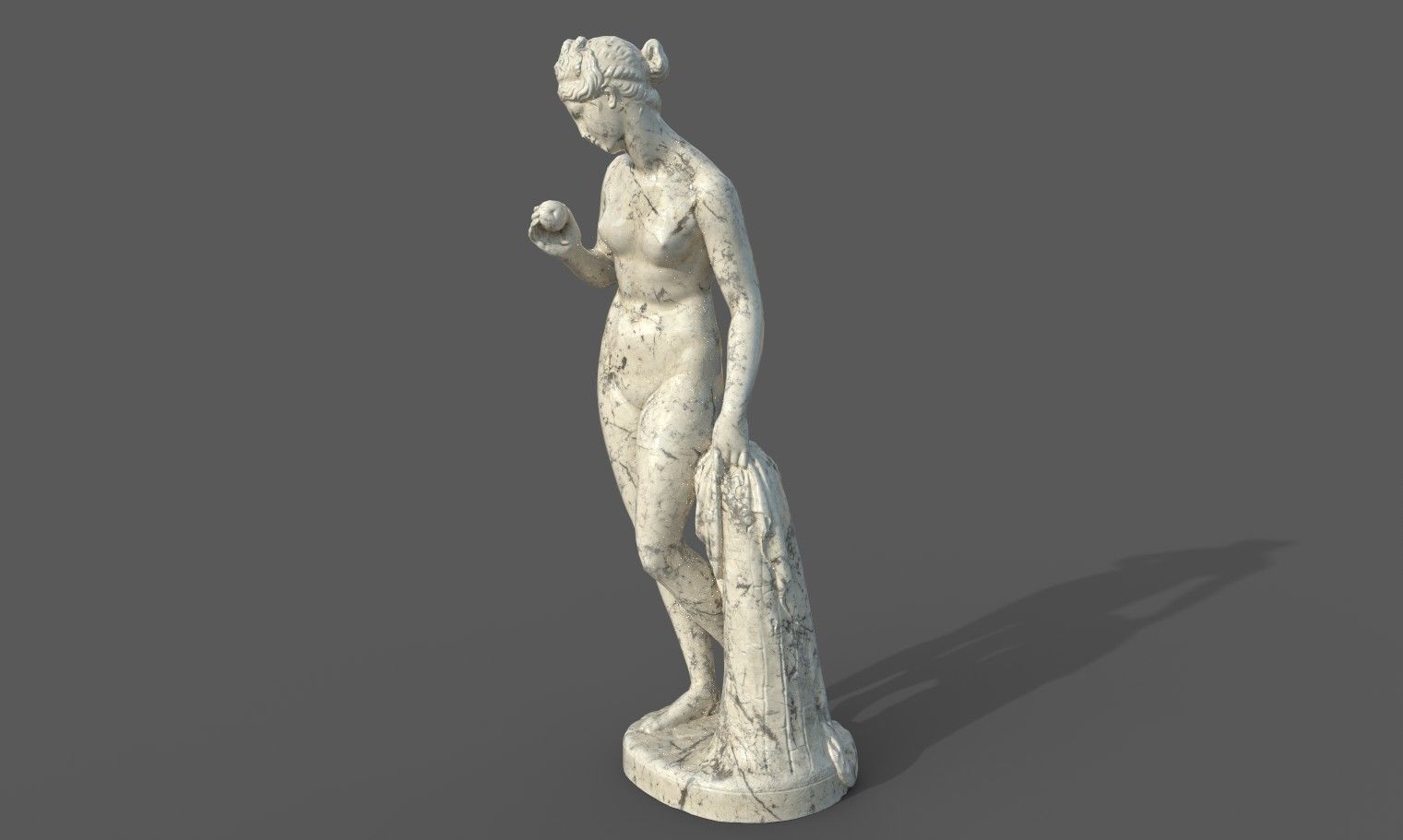 statue of Venus  2 Low-poly 3D model_28
