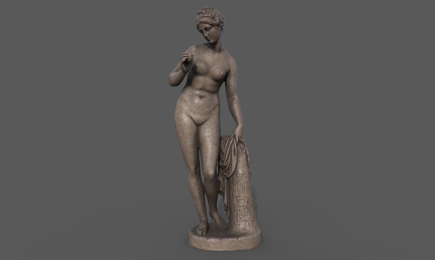 statue of Venus  2 Low-poly 3D model_4