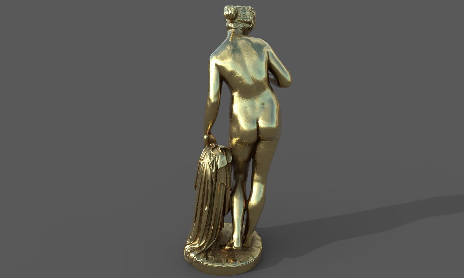 statue of Venus  2 Low-poly 3D model_34