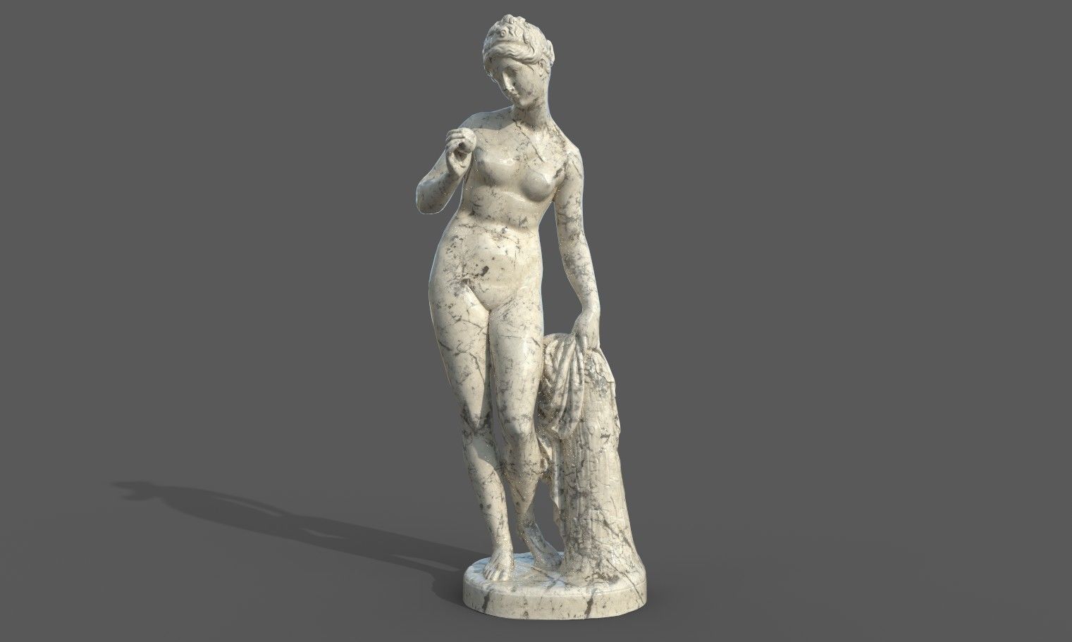 statue of Venus  2 Low-poly 3D model_24