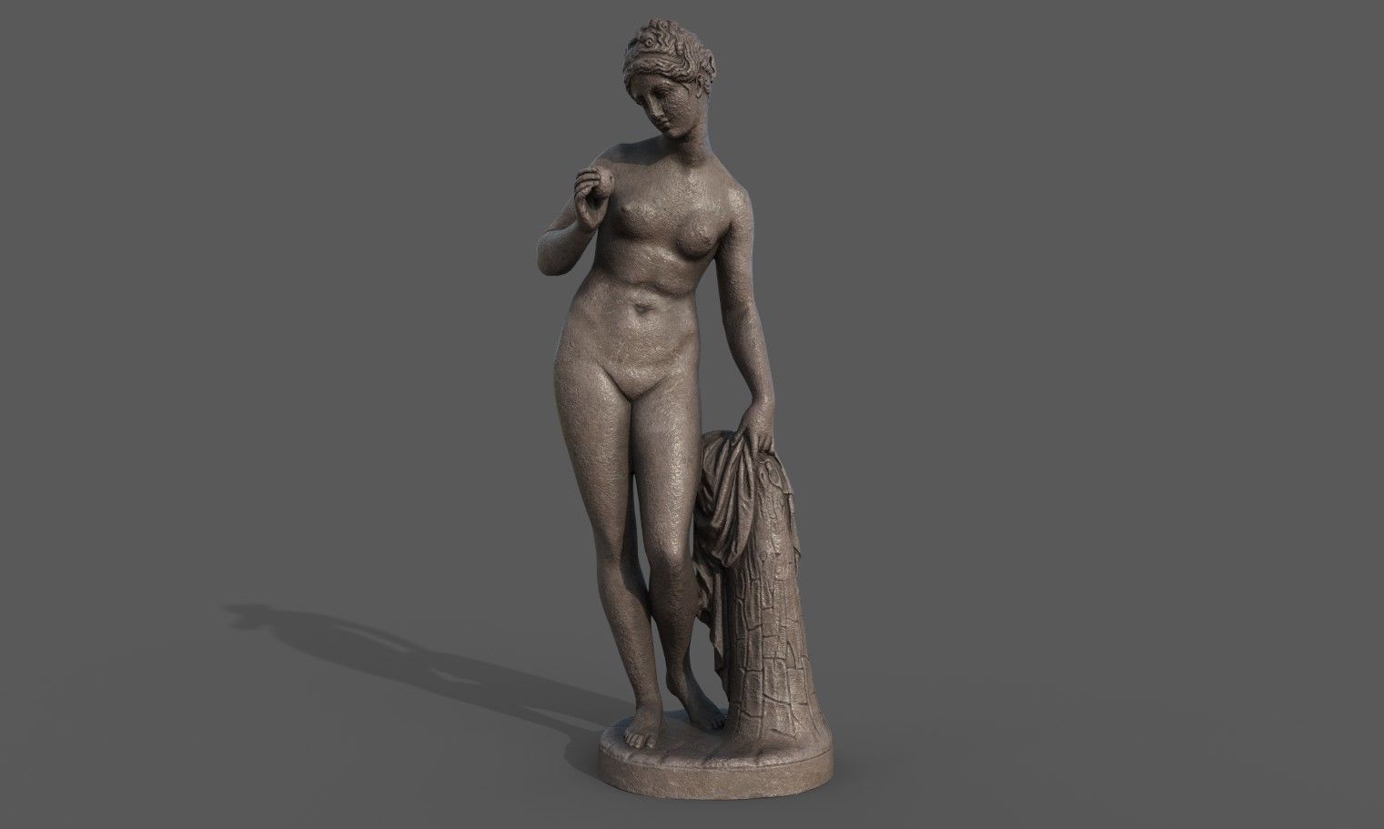 statue of Venus  2 Low-poly 3D model_1