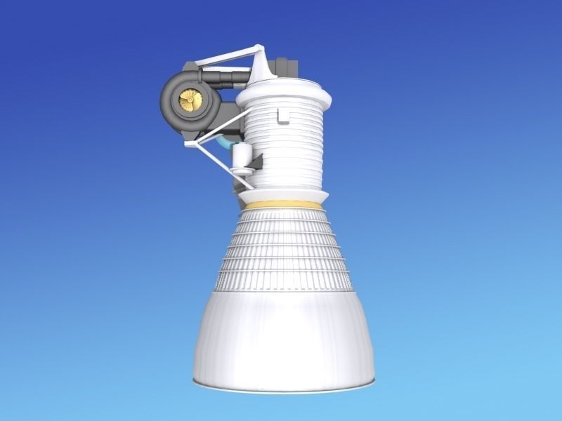 Rocketdyne H-1 Rocket Engine 3D model_20