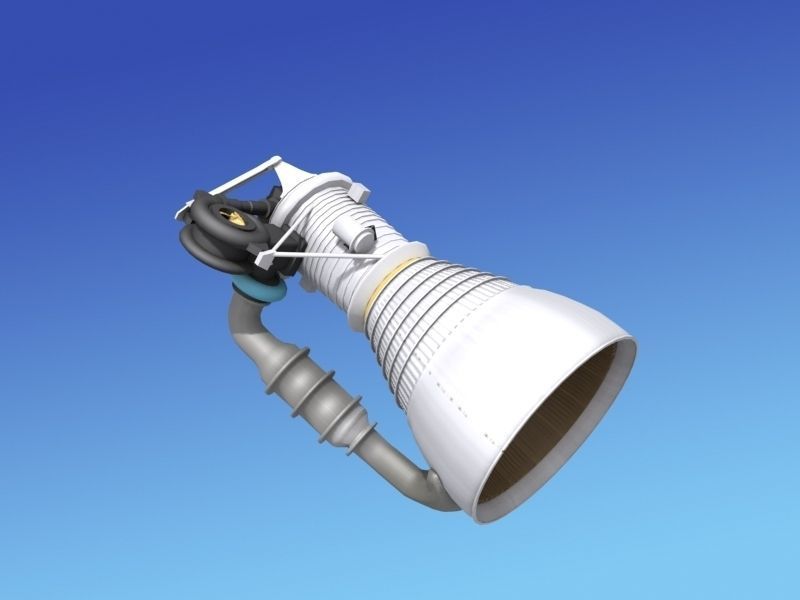 Rocketdyne H-1 Rocket Engine 3D model_14