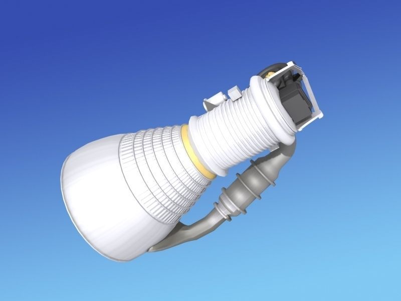 Rocketdyne H-1 Rocket Engine 3D model_18