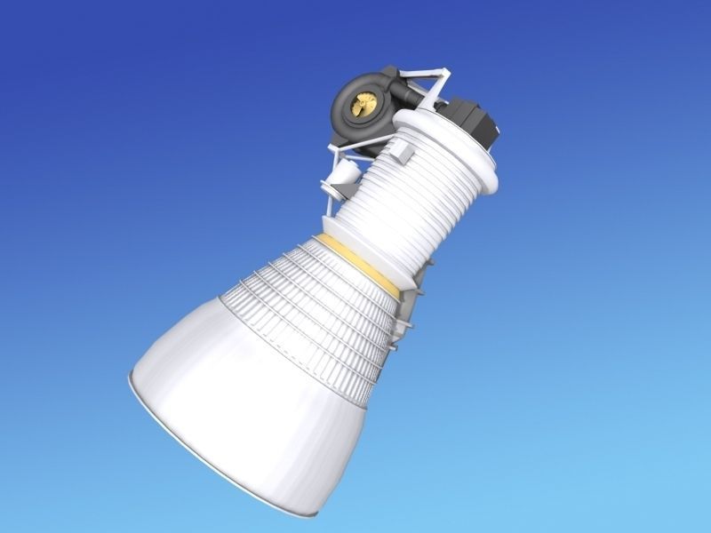 Rocketdyne H-1 Rocket Engine 3D model_19