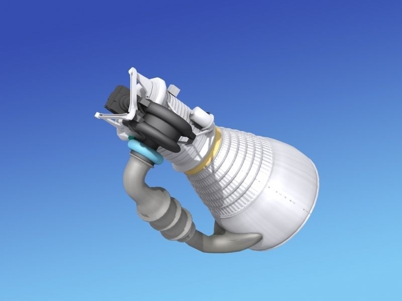 Rocketdyne H-1 Rocket Engine 3D model_15