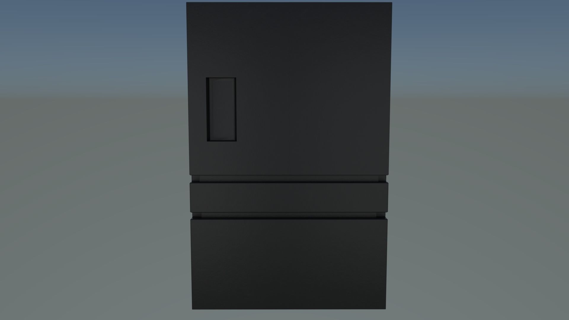Refrigerator Model Low-poly 3D model_3