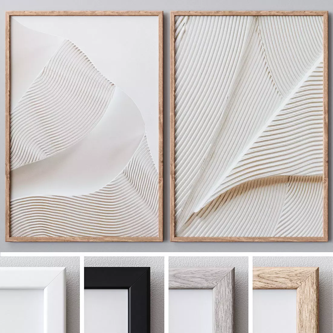 Photo Frames Set 332 3D model_0