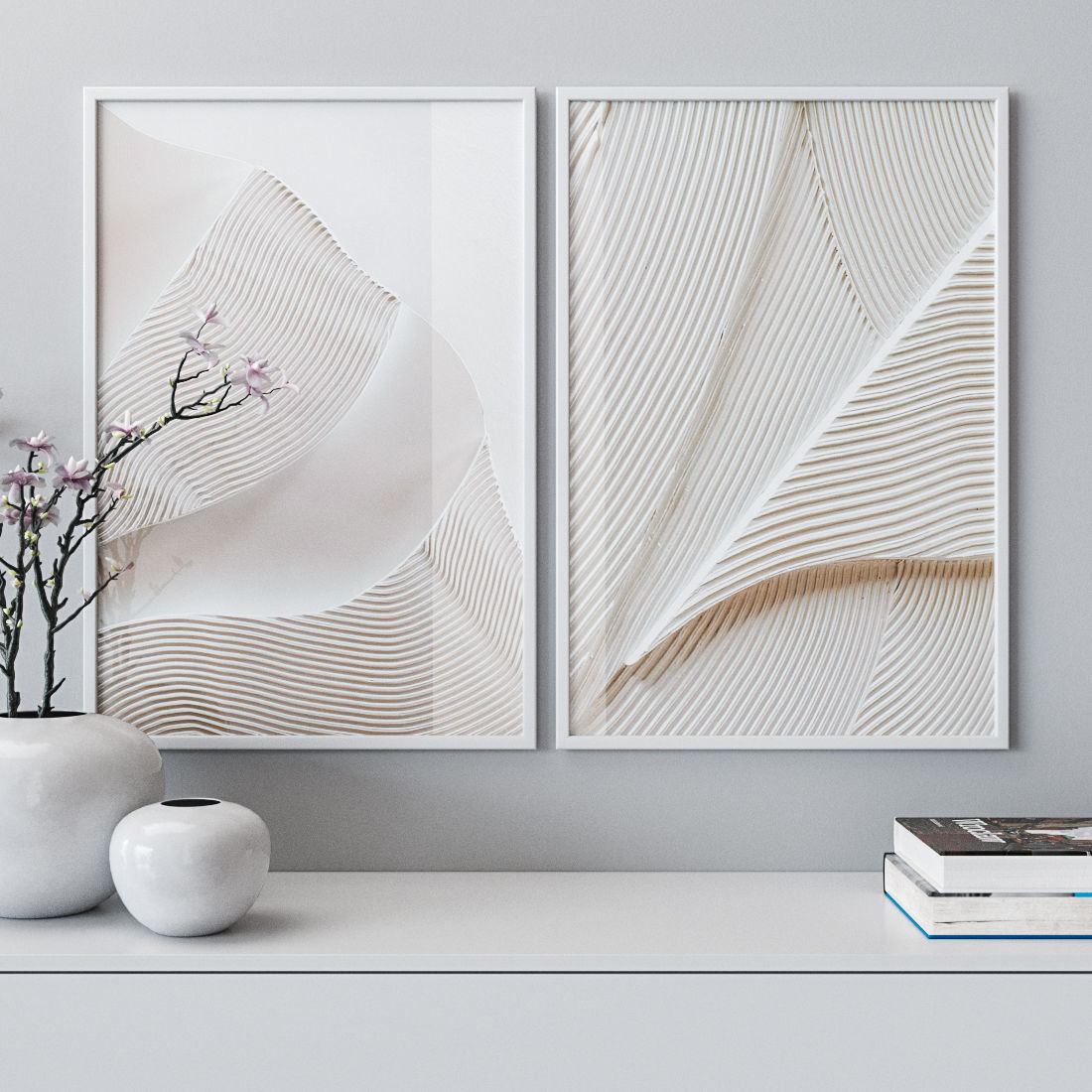 Photo Frames Set 332 3D model_1