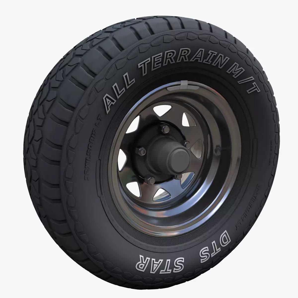 OffRoad vintage wheel 3D model