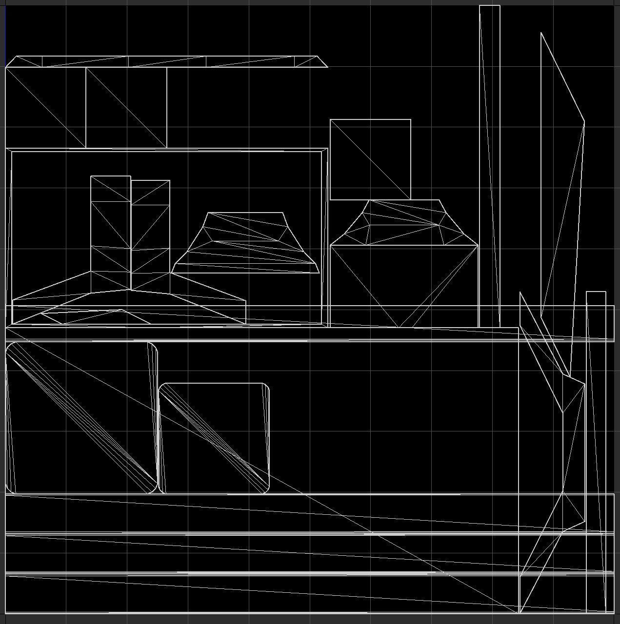 Tv and sound bar model Low-poly 3D model_11