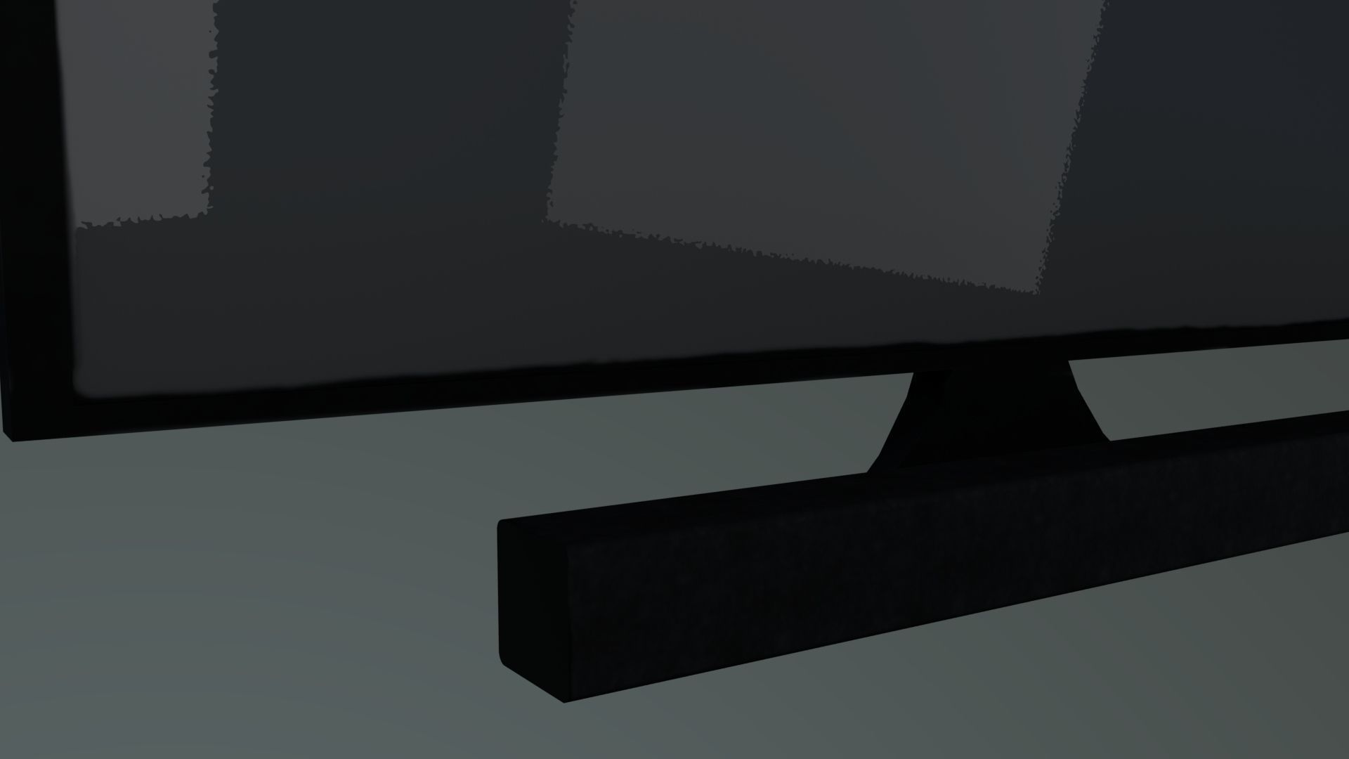 Tv and sound bar model Low-poly 3D model_5