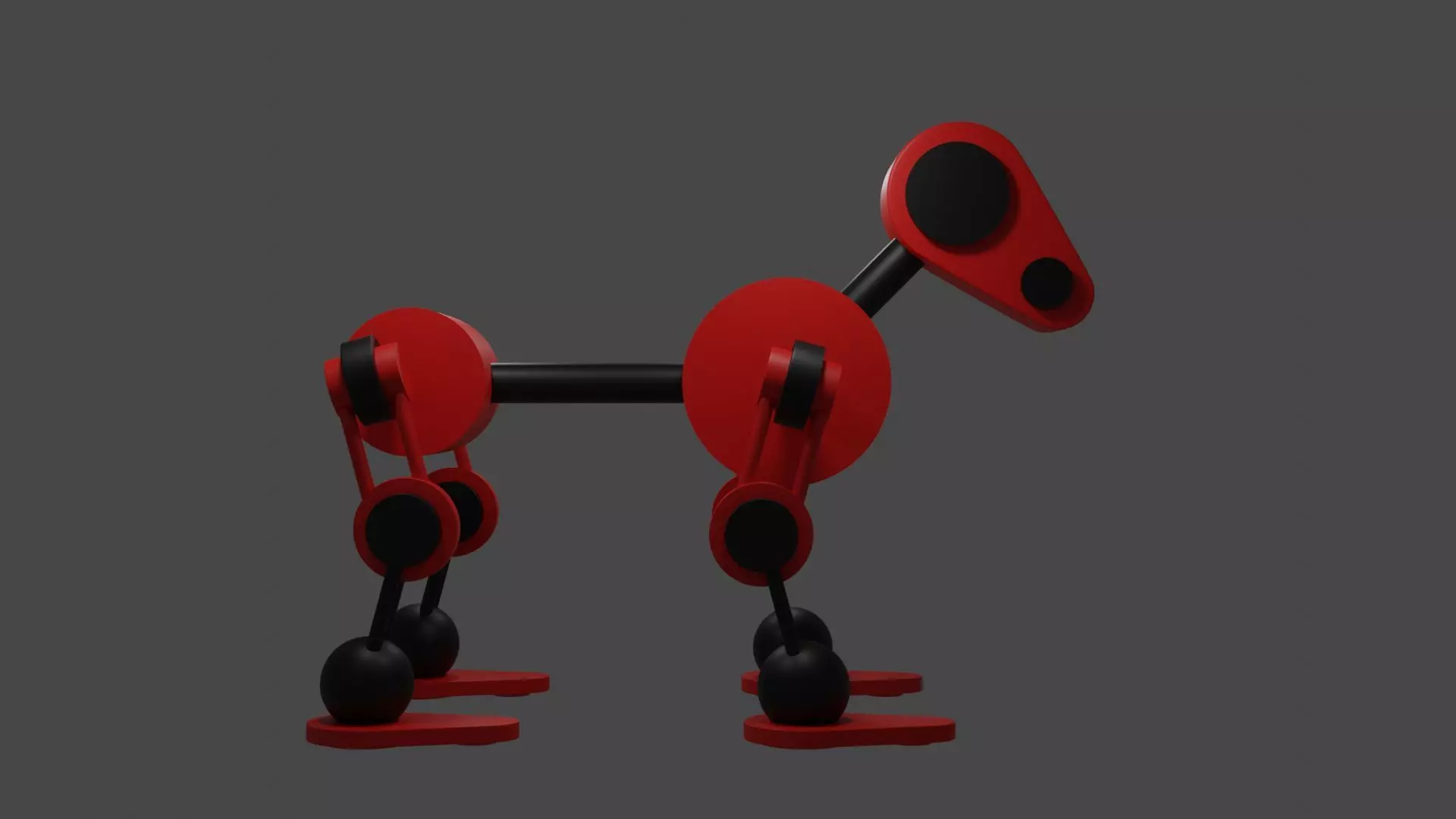  Robot Dog Low-poly 3D model_0