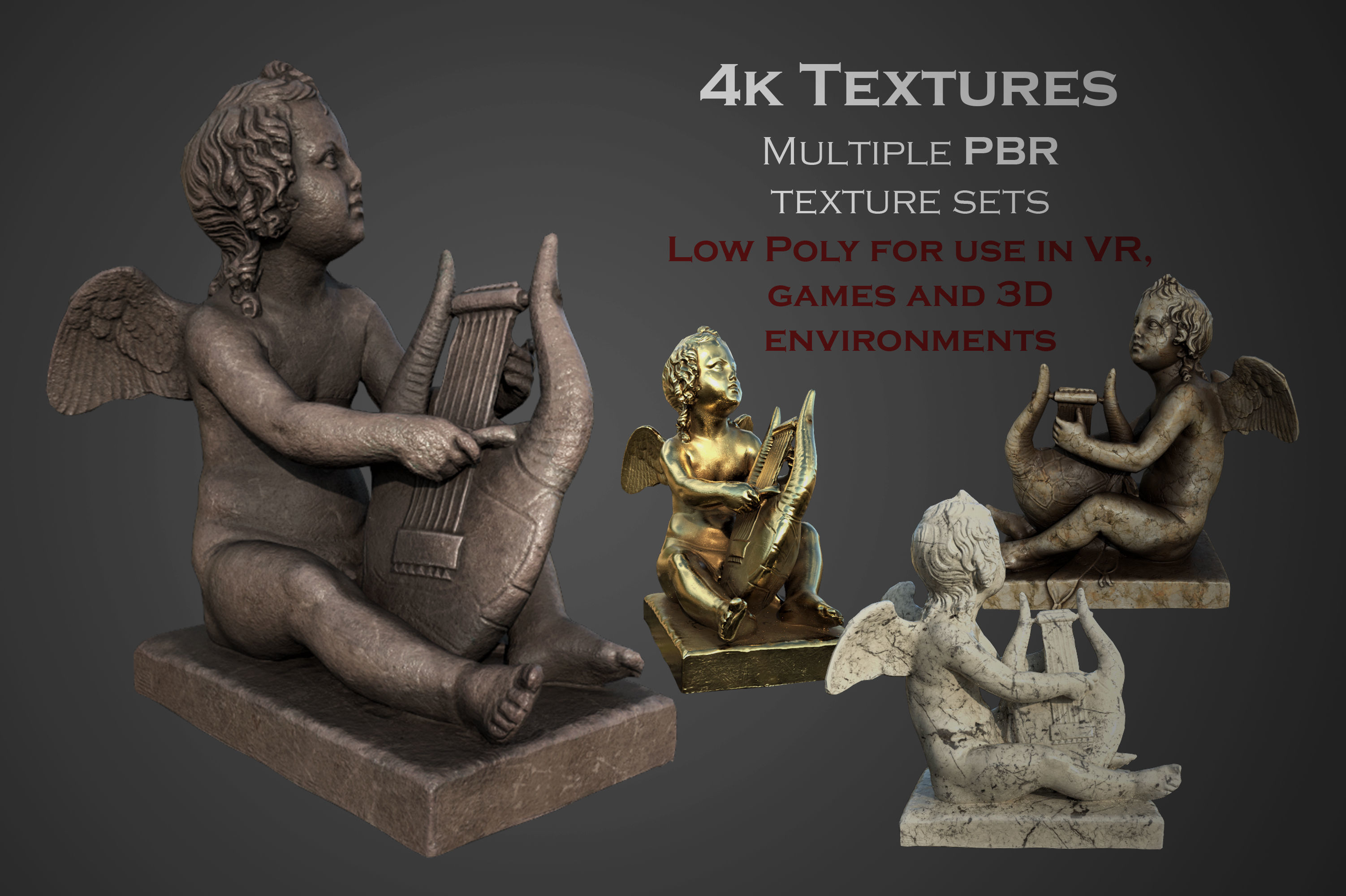 ancient statues and busts variety collection 1  _7