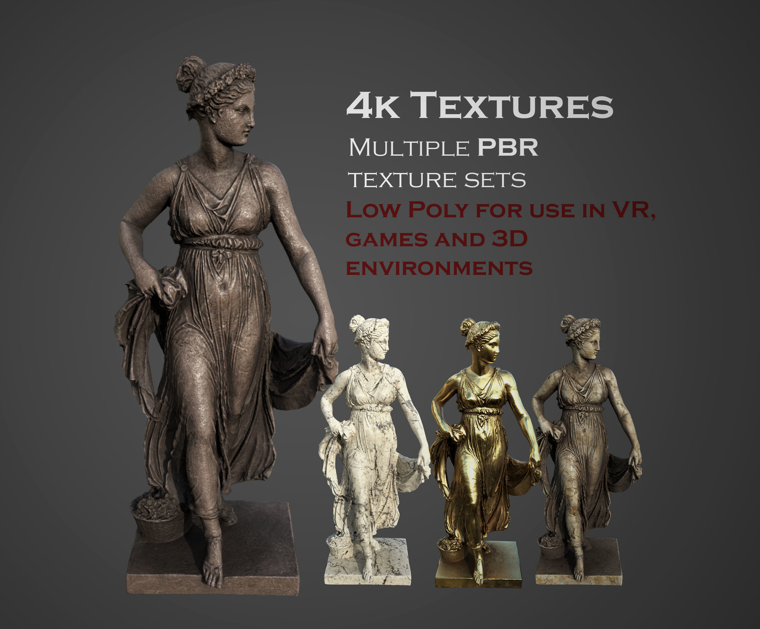 ancient statues and busts variety collection 1  _14