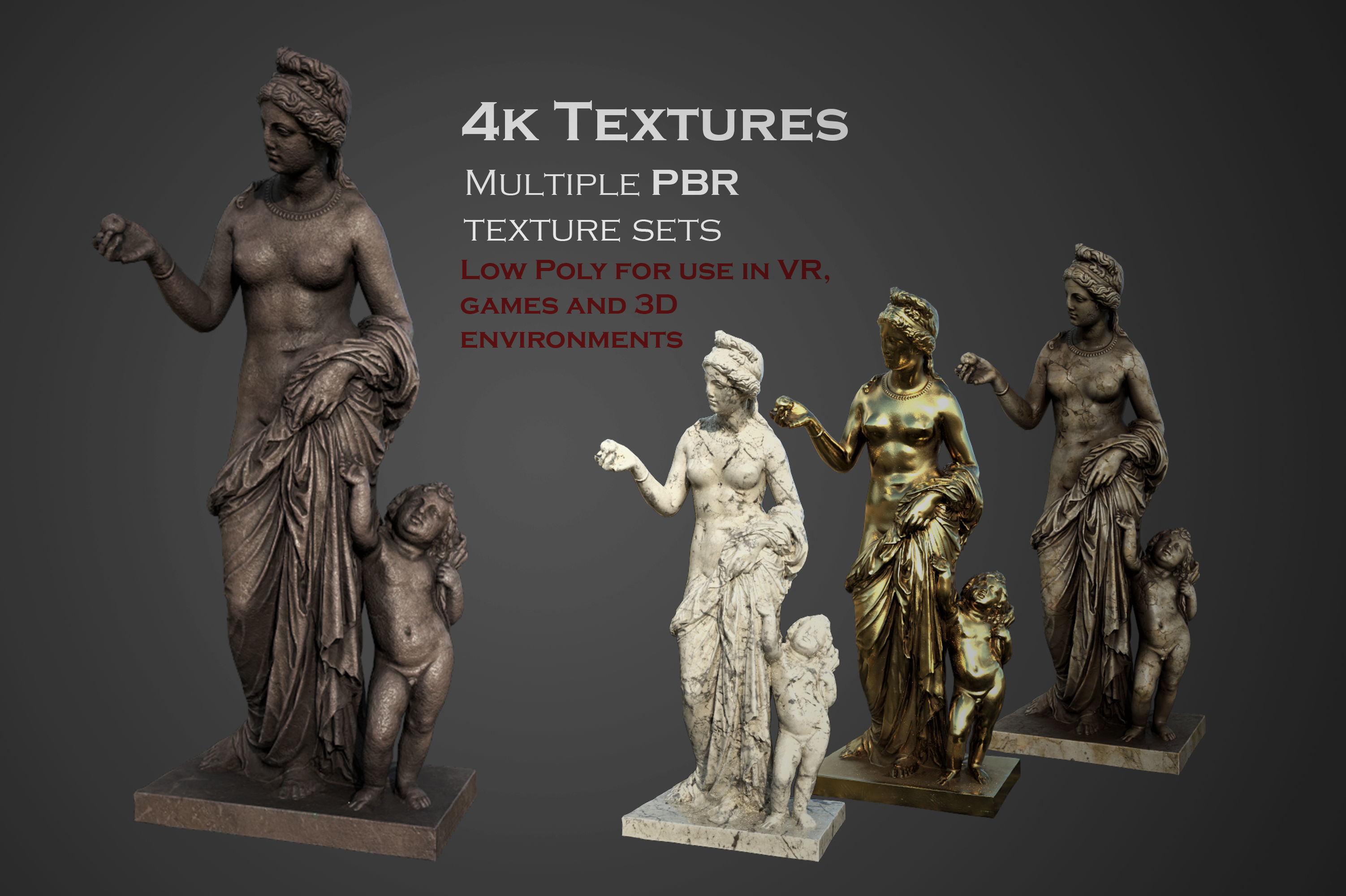 ancient statues and busts variety collection 1  _9