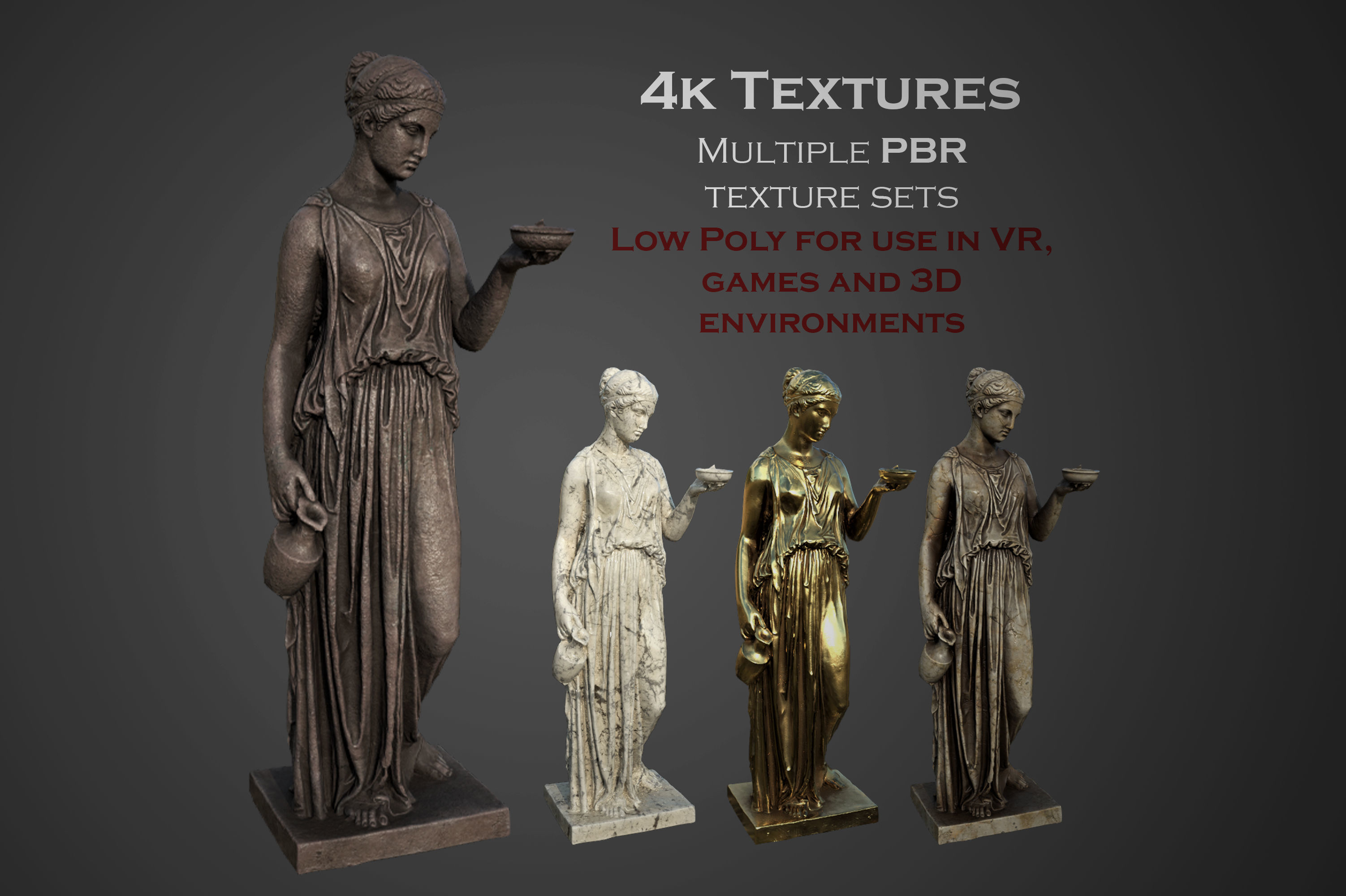 ancient statues and busts variety collection 1  _13