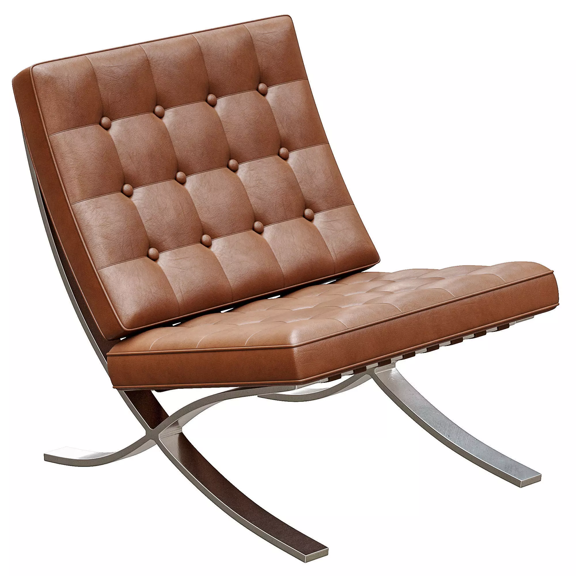 Chair Barcelona Knoll 3D model_0