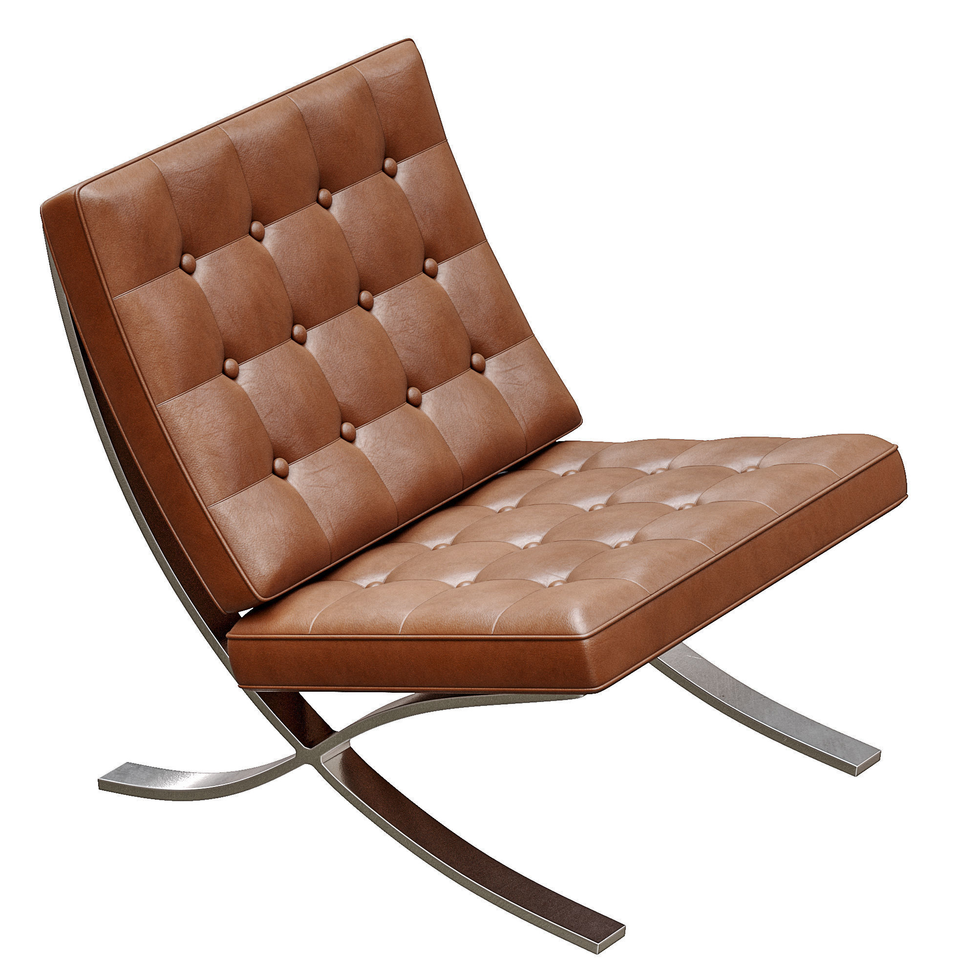 Chair Barcelona Knoll 3D model_3