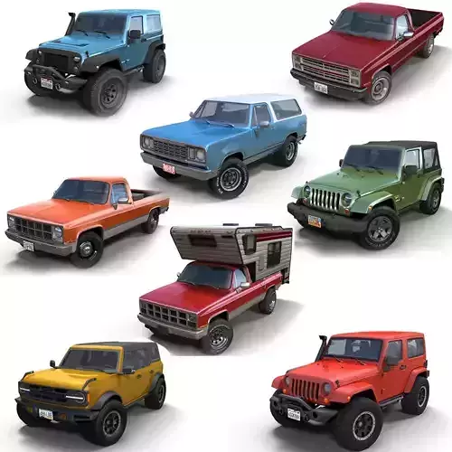 Offroad vehicles collection 