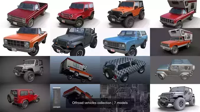 Offroad vehicles collection