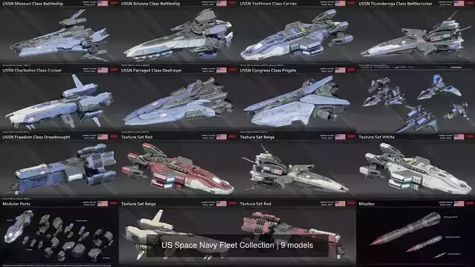 US Space Navy Fleet Collection 