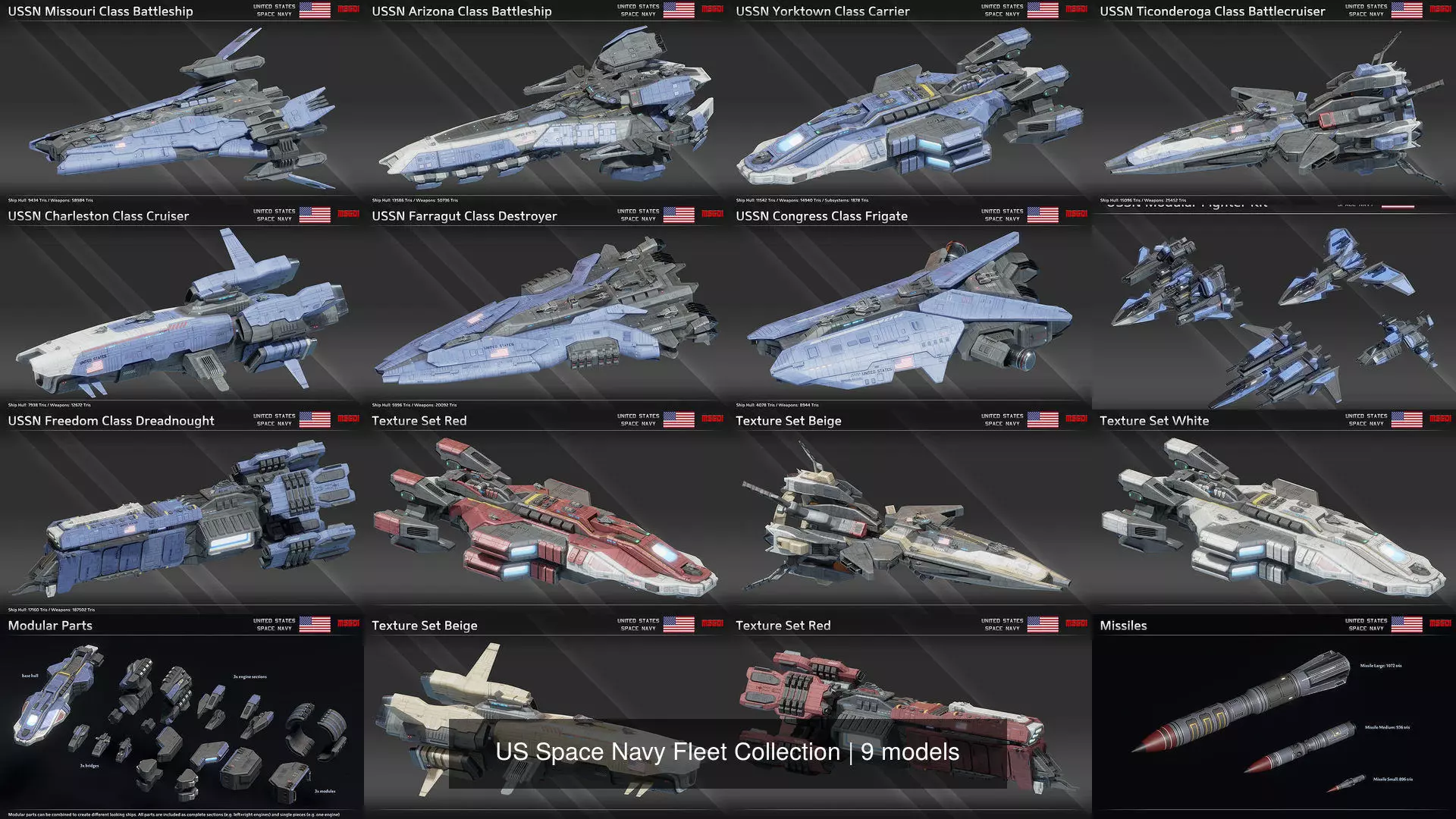 US Space Navy Fleet Collection _0