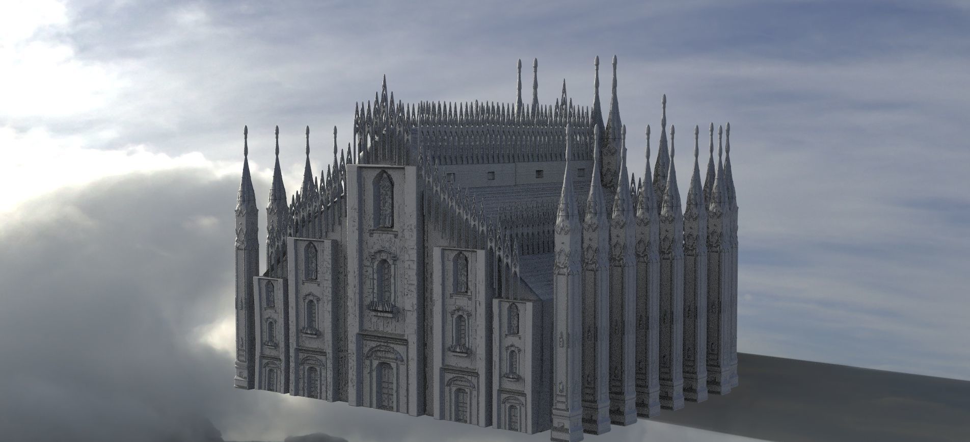 Church The Duomo of Milan 3D model_2