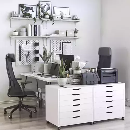 Office workplace 54 3D model