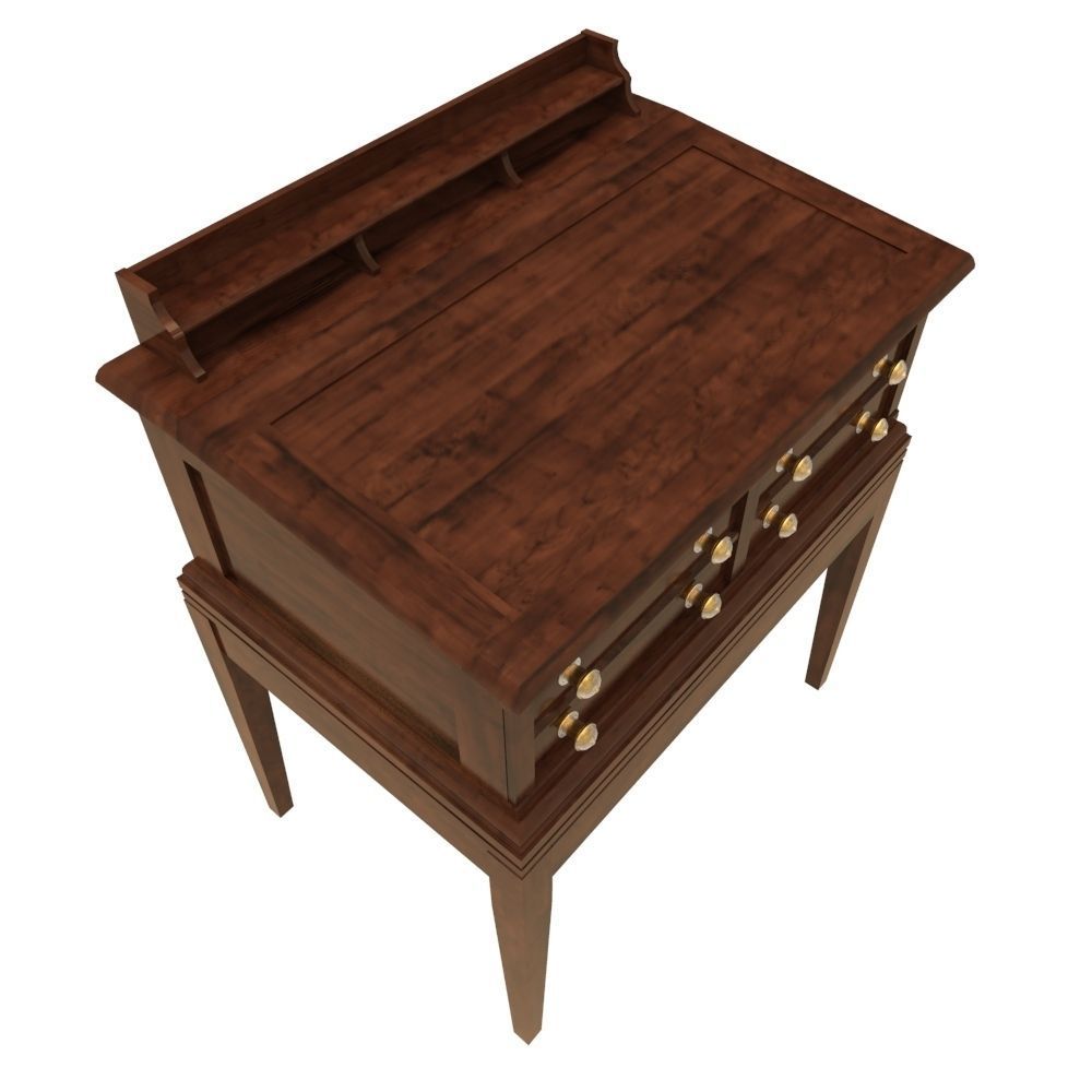 Store Desk Low-poly 3D model_2