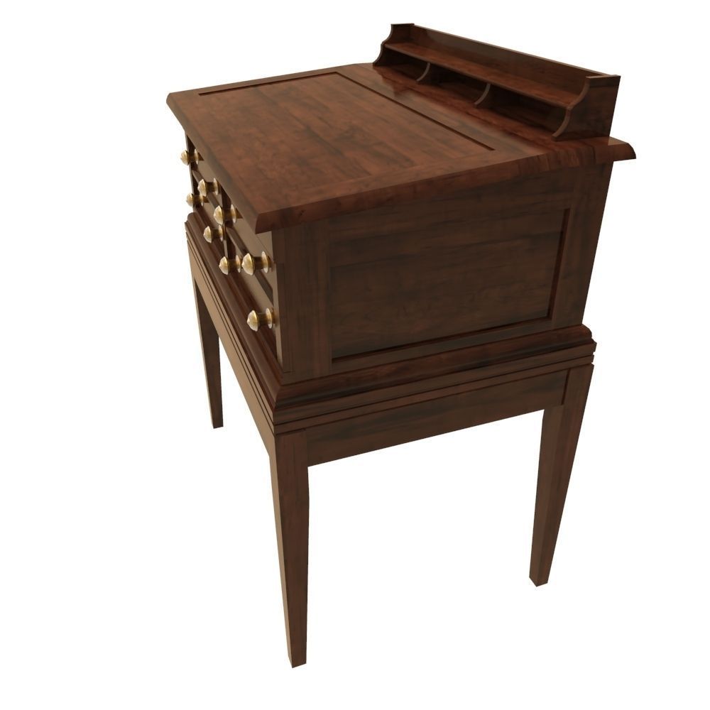 Store Desk Low-poly 3D model_3