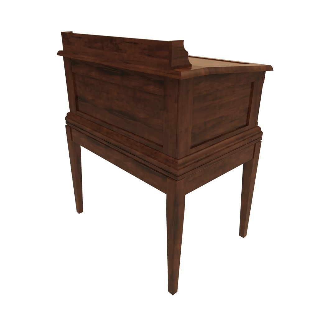 Store Desk Low-poly 3D model_4