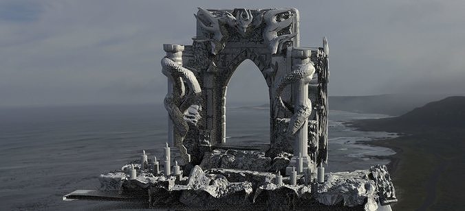 Archway snake portal 3D model