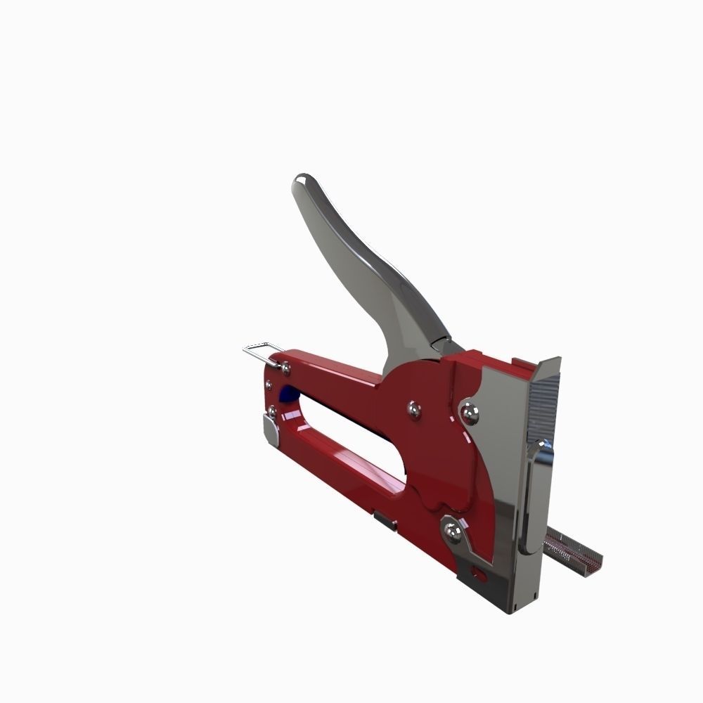 Stapler Staple Gun Low-poly 3D model_1