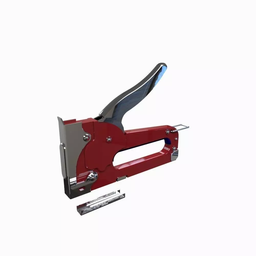 Stapler Staple Gun Low-poly 3D model_0