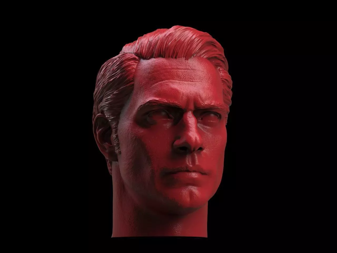 Superman Henry Cavill Head 3D print model_0