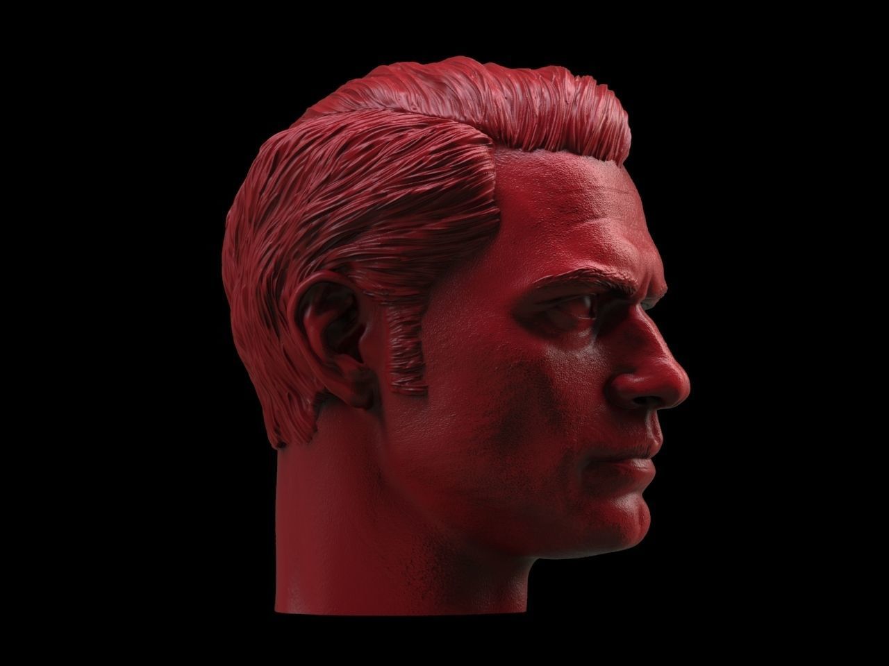 Superman Henry Cavill Head 3D print model_4