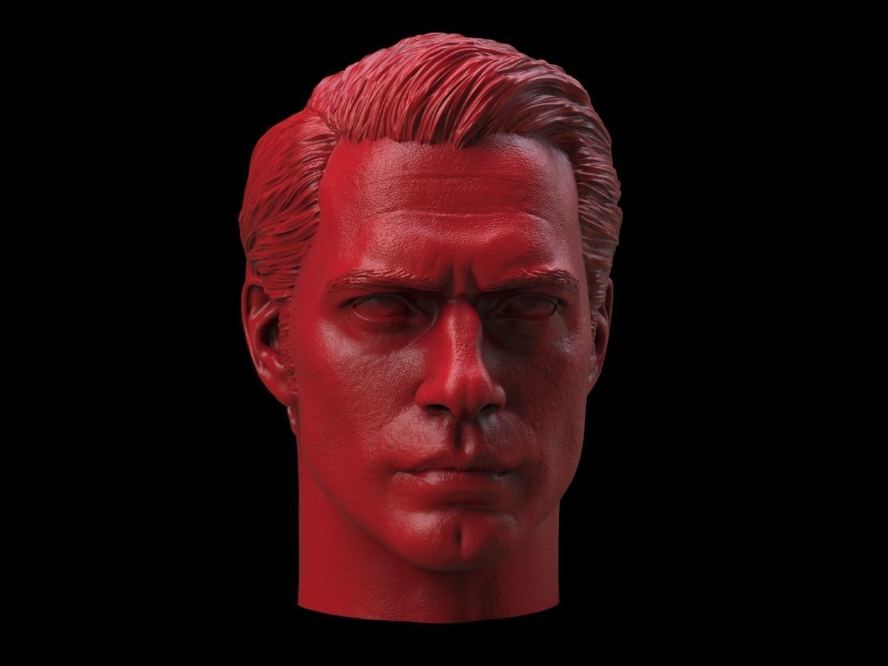 Superman Henry Cavill Head 3D print model_3